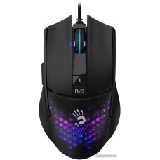 Мышь A4Tech Bloody L65 Max черный/фиолетовый оптич. 12000dpi USB 6but (L65 MAX/HONEYCOMB)